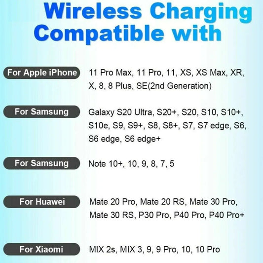 20W Wireless Charger Fast Charge Pad For Samsung iPhone XS Max X XR 12 13 Pro by Anti Spier