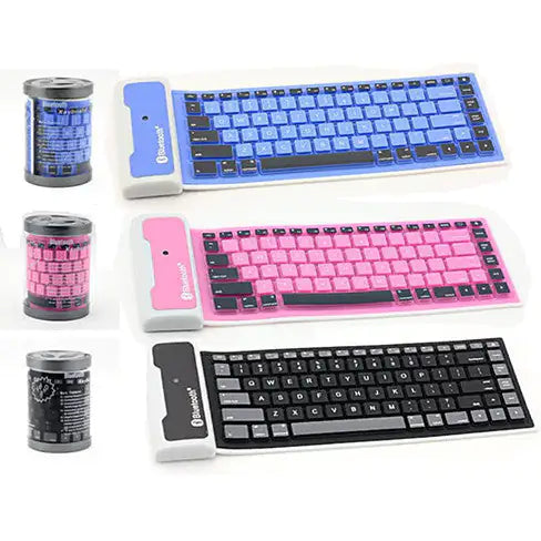 Type Out Of A Box With Flexible Silicone Bluetooth Keyboard by Anti Spier