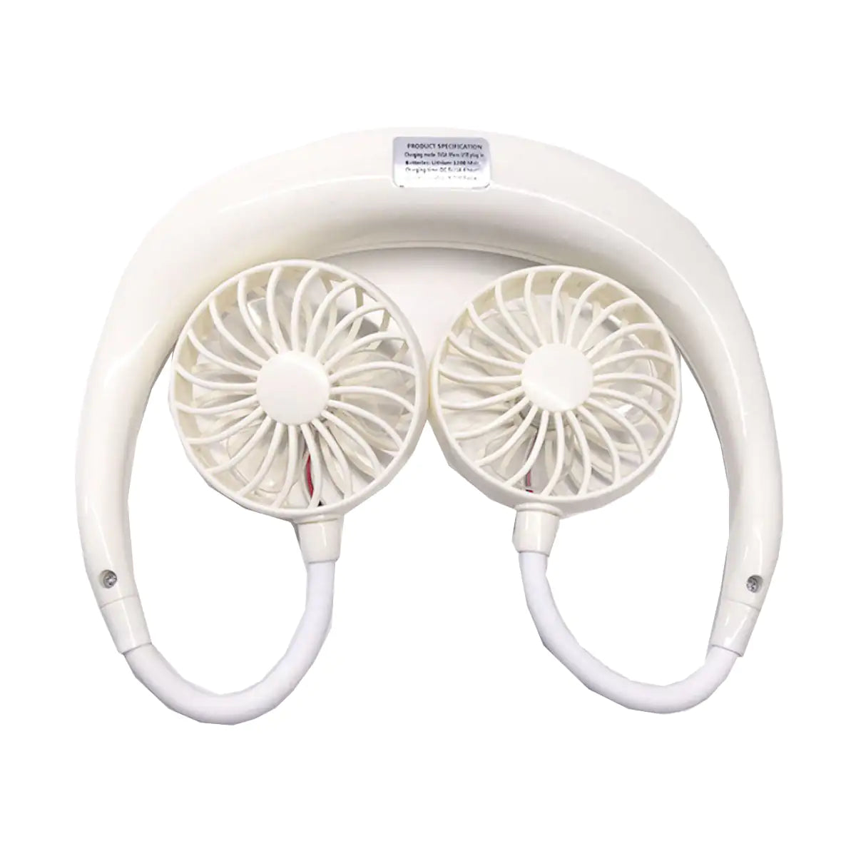 Beat The Heat Double Cool Cordless Breezy Mini Collar Fan by Anti Spier