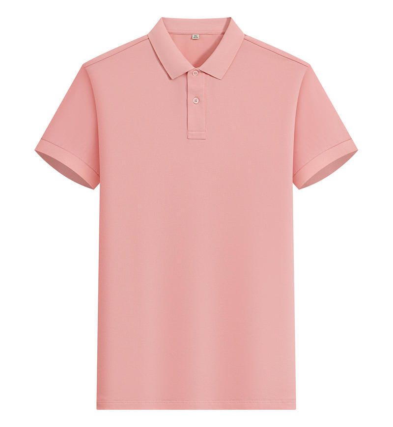 200g Island cotton polo shirt, cotton , cashmere texture, silk luster, moisture-wicking, anti-wrinkle, wear-resistant, short-sleeved by Hypersku
