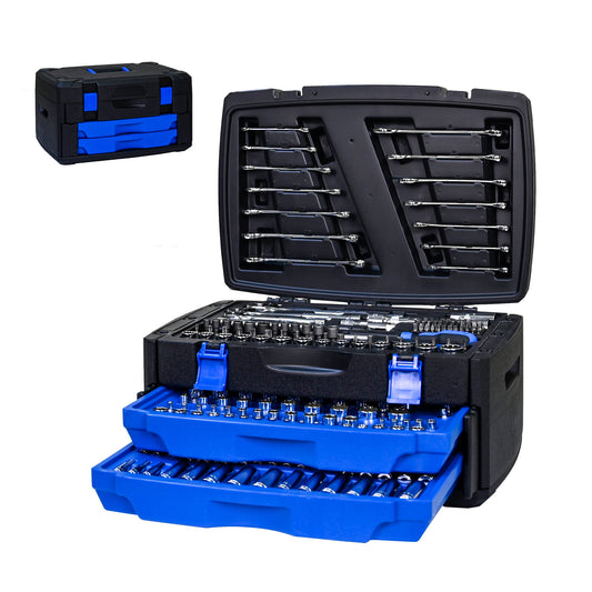 Black Hand Tool Box With Toolset 266Pcs by Anti Spier
