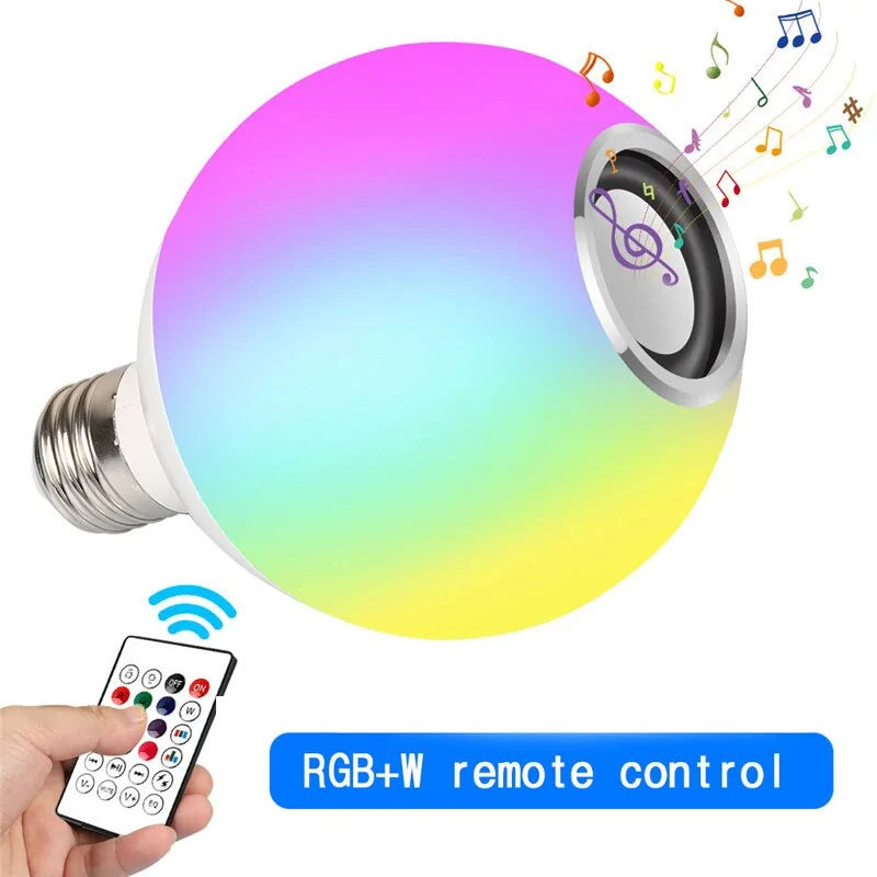 LED Bulb RGB Light Wireless Bluetooth Audio Speaker by Anti Spier