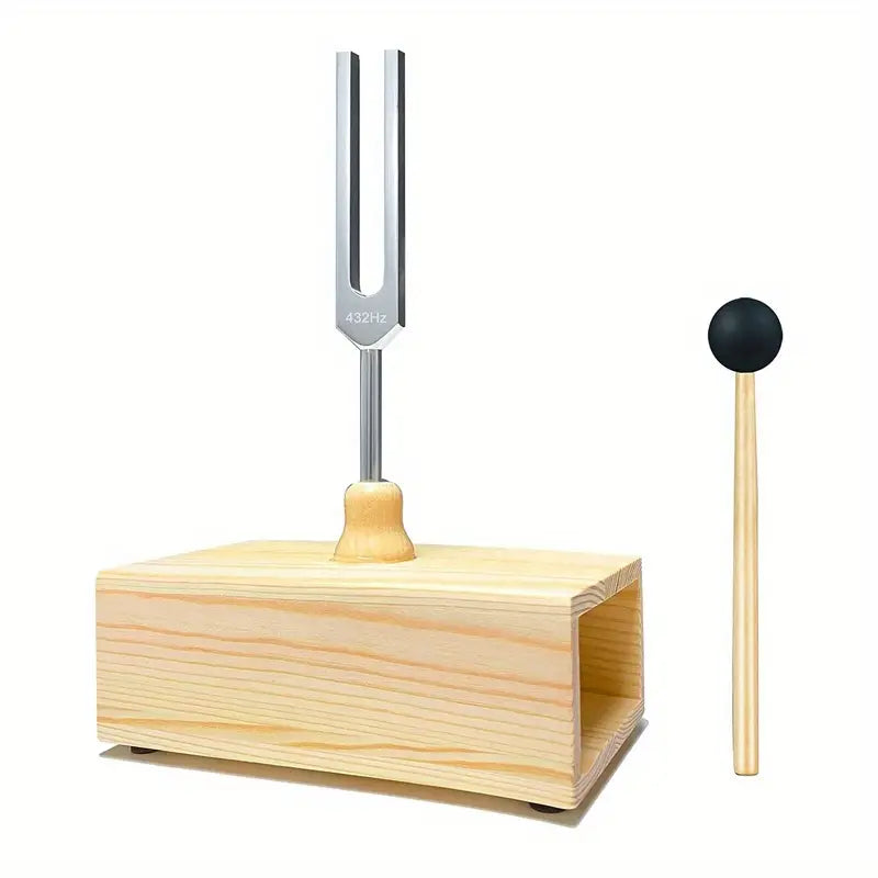 432Hz Tuning Fork with Resonance Box, for Sound Healing, Tuning Fork Resonance Teaching, Hearing Tests, Meditation by Anti Spier