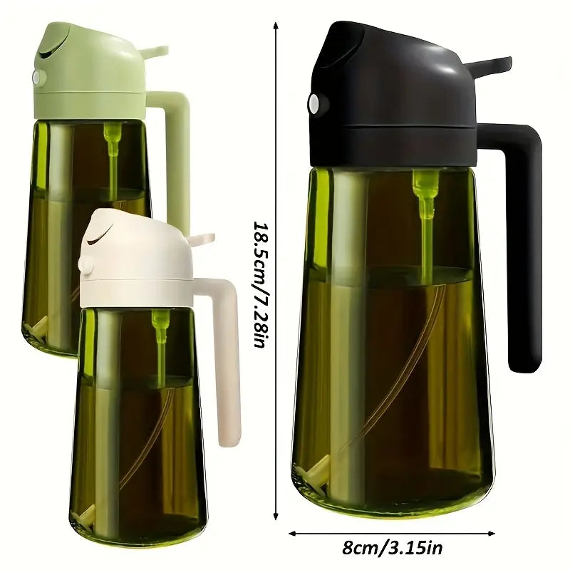 Dual-Purpose Pressurized Oil Sprayer | Large Capacity Leak-Proof Pouring and Spray Bottle for Home Use, BBQ Spray Canister by Anti Spier