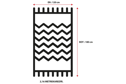 Aksu Non-Slip Floor Carpet 120X180 Pyramid by Anti Spier