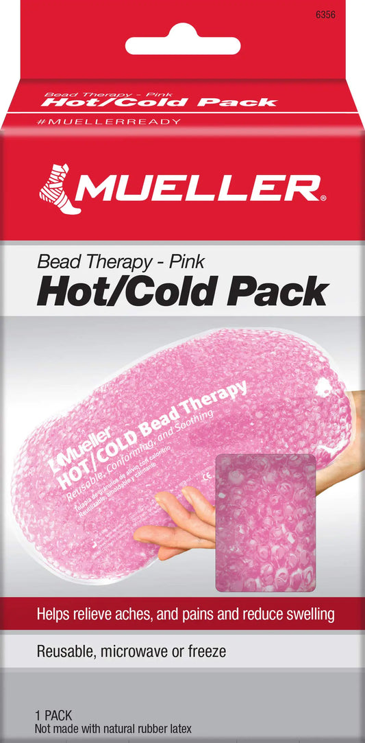 MUELLER Sports Medicine Beaded Reusable Cold/Hot Pack Ideal for Treatment of Minor scrapes Bruises Aches Sprains and Headaches Heat/Cold Compression Therapy 10.4"x5" by Anti Spier