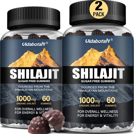 Sugar Free Shilajit Gummies 1000mg – Pure Shilajit Supplement for Men & Women – 85+ Trace Minerals & Fulvic Acid with Ashwagandha- Energy Brain Immunity –Mixed Berry Flavor120 Gummies by Anti Spier
