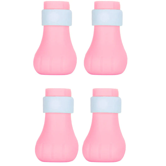 Anti Scratch Cat Shoes 4pcs Anti Scratch Cat Foot Covers Adjustable Silicone Pet Cat Protector for Bathing Anti Off Claw Shoes Boots Cover() by Anti Spier