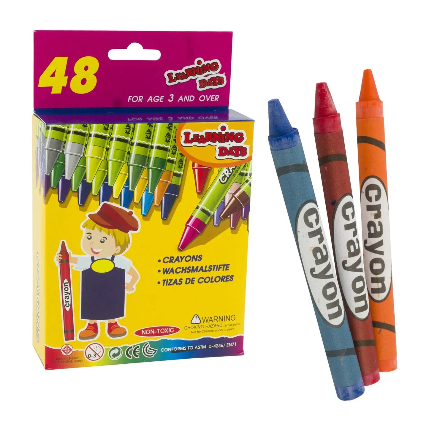 Learning Days 48 Piece Crayon Pack by Anti Spier