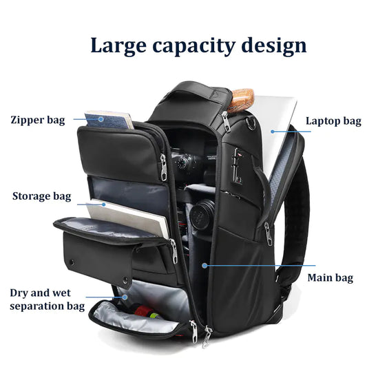 Large Capacity Camera & Laptop Backpack by Anti Spier