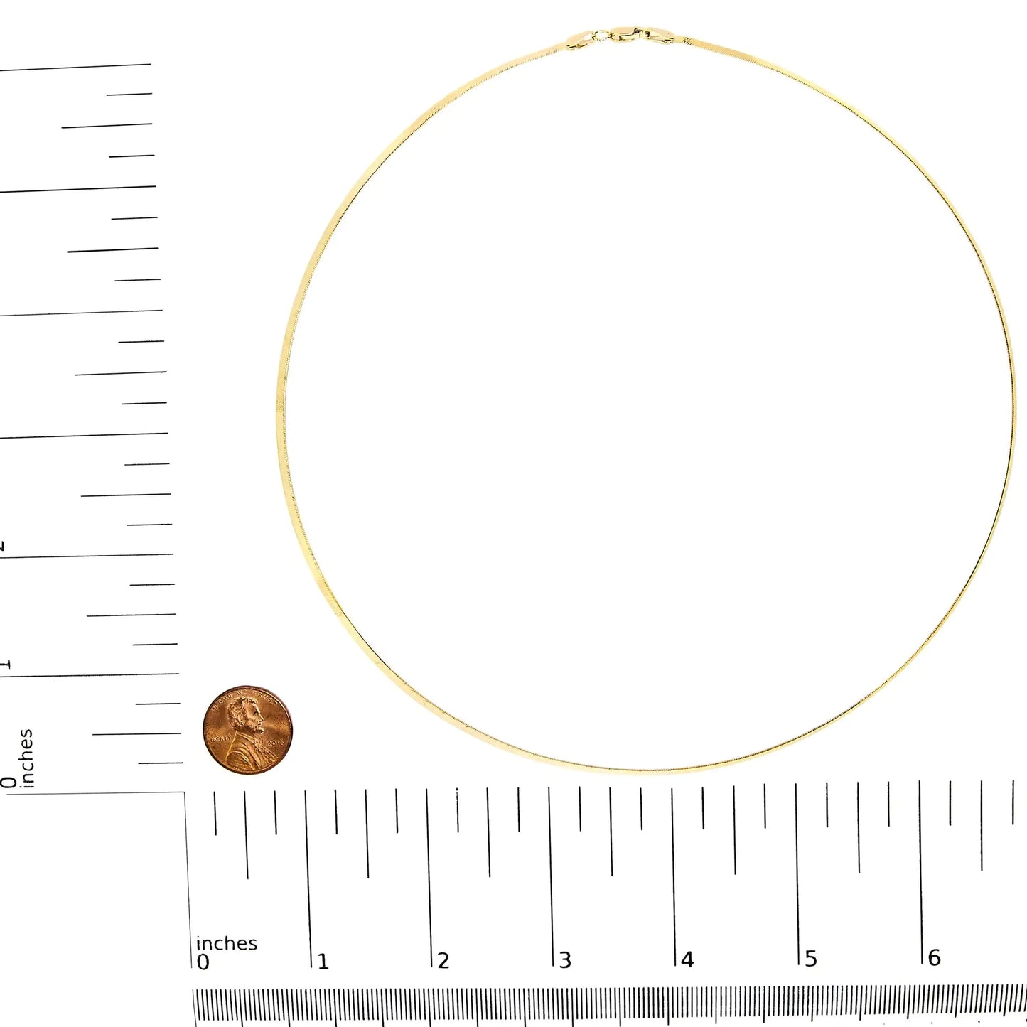 Unisex Solid 14K Gold 2.8mm Imperial Herringbone Chain Necklace by Anti Spier