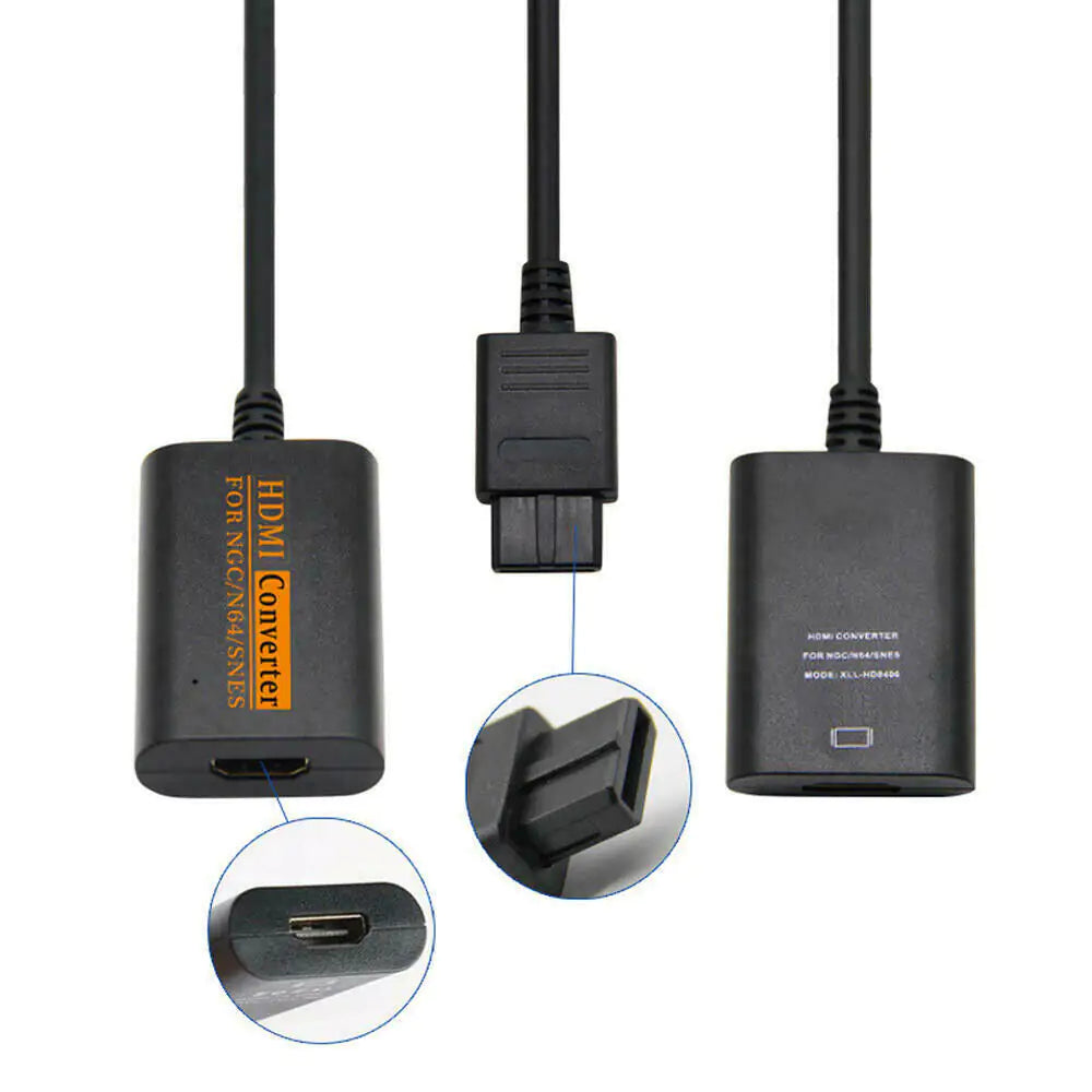 N64 To HDMI Converter Adapter HD Link Cable For Nintendo Gamecube Super NES SNES by Anti Spier