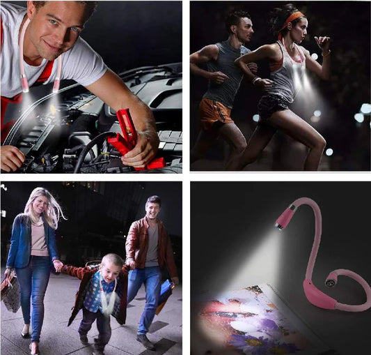 Portable Rechargeable Neck Reading Light for Outdoors by Anti Spier