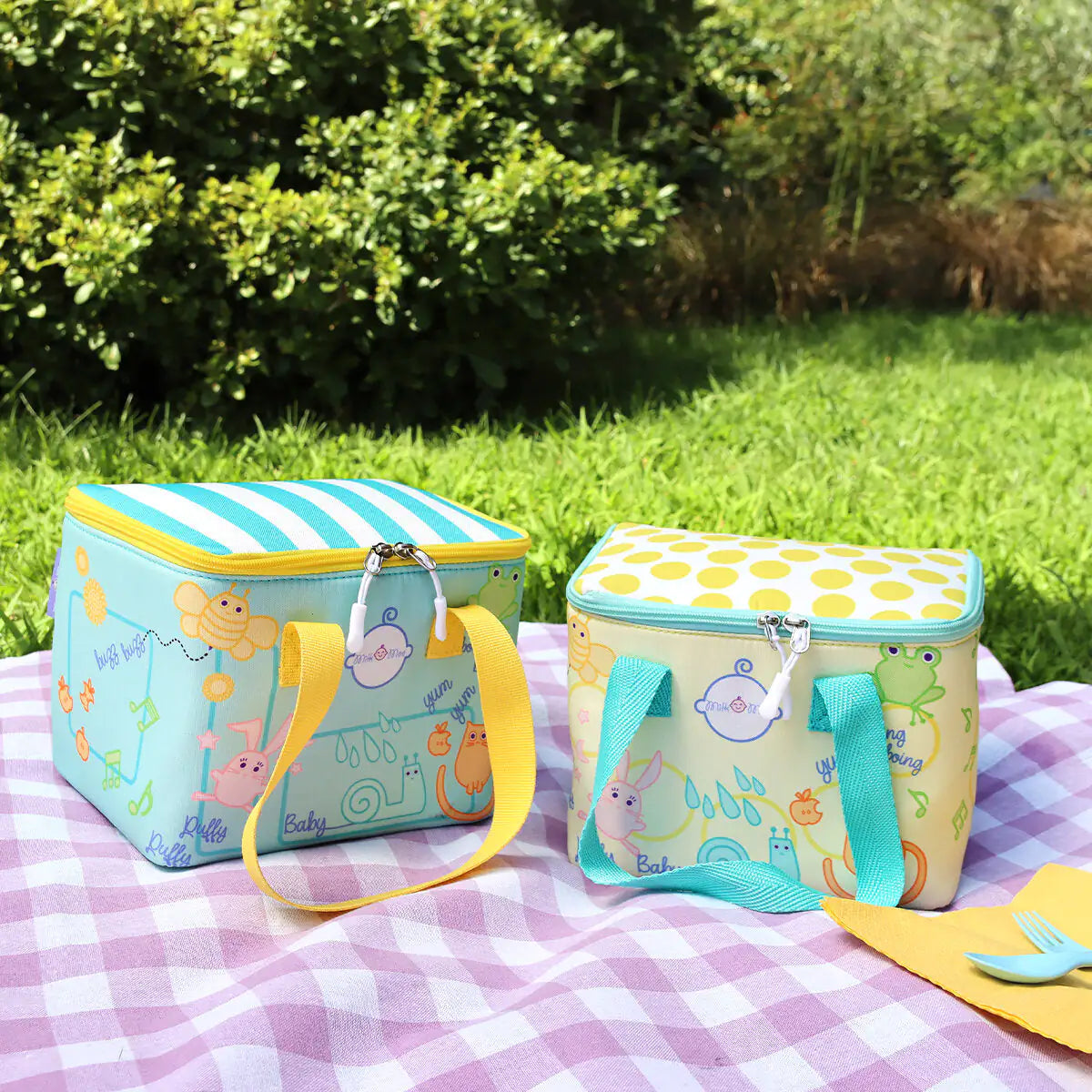 Milk&Moo Insulated Lunch Box For Kids, Yellow by Anti Spier