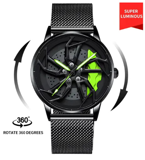 Men 3D Real Wheel Watches by Anti Spier