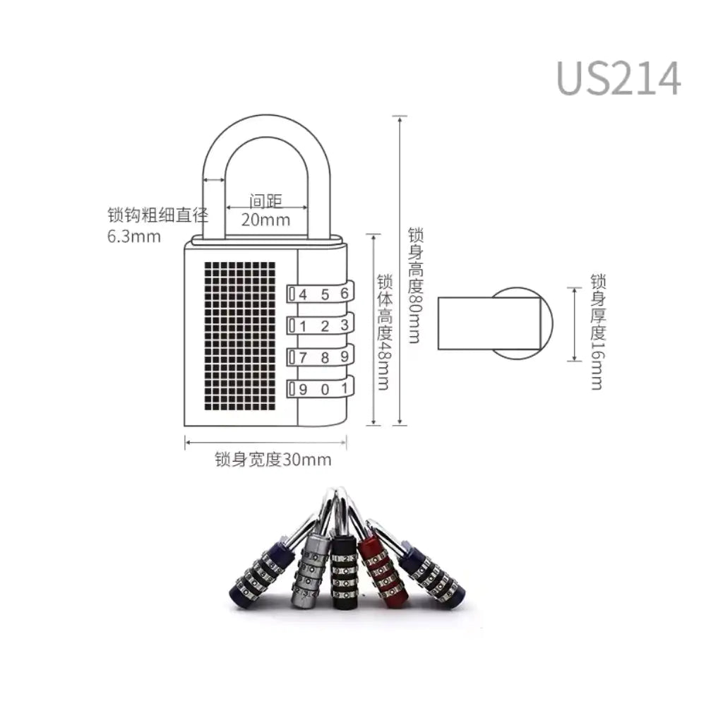 4 Digit Combination Padlock - 1pc by Anti Spier