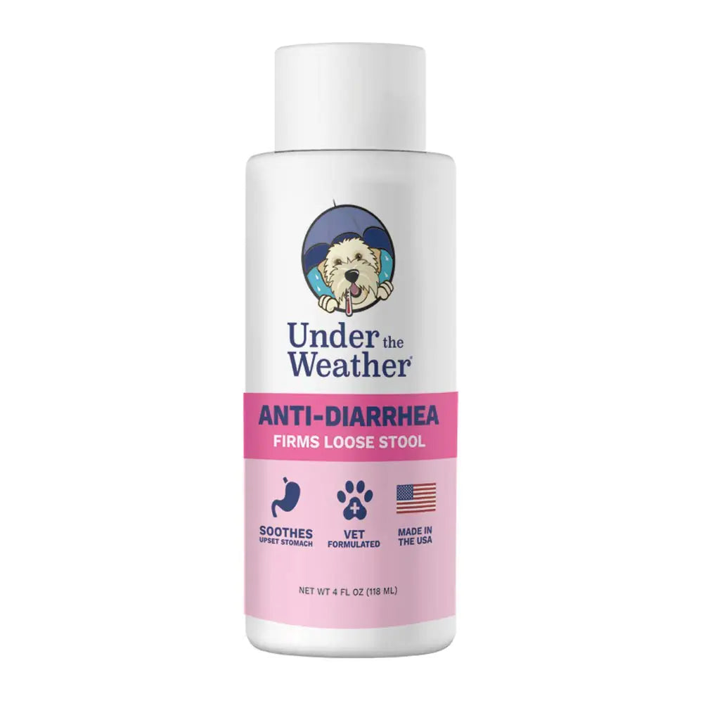 Under the Weather Anti-Diarrhea Liquid - Dog Anti Diarrhea Medication (4 oz Bottle) by Anti Spier