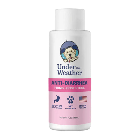 Under the Weather Anti-Diarrhea Liquid - Dog Anti Diarrhea Medication (4 oz Bottle) by Anti Spier