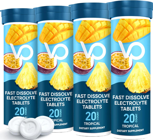 Venture Pal Chewable Electrolyte Tablets Fast-Dissolve Sugar-Free Stick Salt Tablets - Variety Pack for Rapid Hydration Outdoor Running Hiking Sports | Keto & Vegan Friendly | 80 Count (4 Pack) by Anti Spier