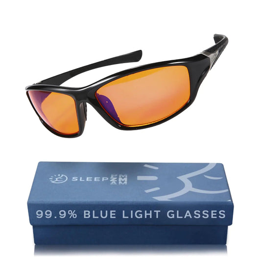 Sleep ZM Maximum Protection Blue Light Glasses - 99.9% Orange Blue Light Blocking Glasses for Better Sleep & Reduced Eye Strain eSports & Gaming Accessories Orange Computer Glasses for Women & Men by Anti Spier
