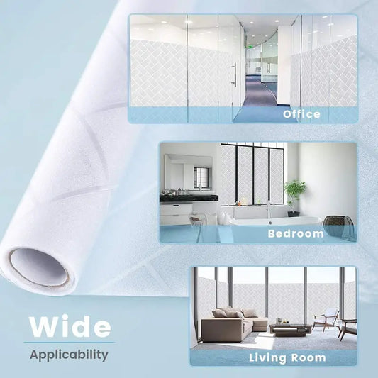 Window Privacy Film - Static Cling UV Blocking Vinyl by Anti Spier