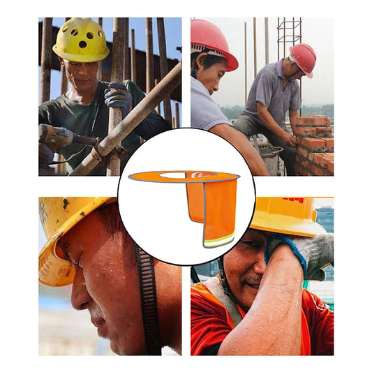 Summer Sun Shade Safety Hard Hat Neck Shield Helmets Reflective Mesh Reflective Cap Cover For Construction Workers by Anti Spier