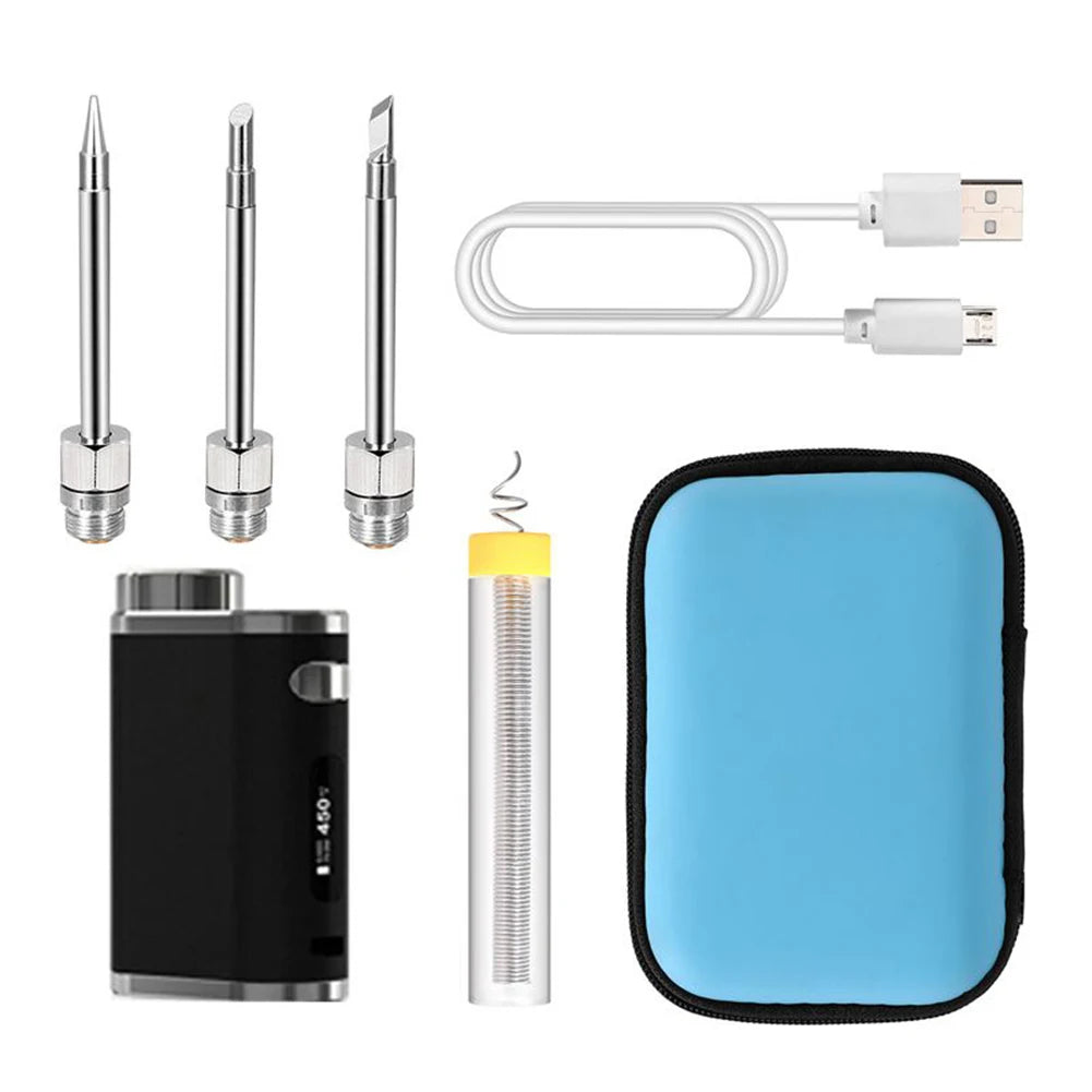 Rechargeable Soldering Iron Wireless Battery Soldering Iron With USB Charging 1w75w High Power With 3 Tips For Outdoor Soldering by Anti Spier