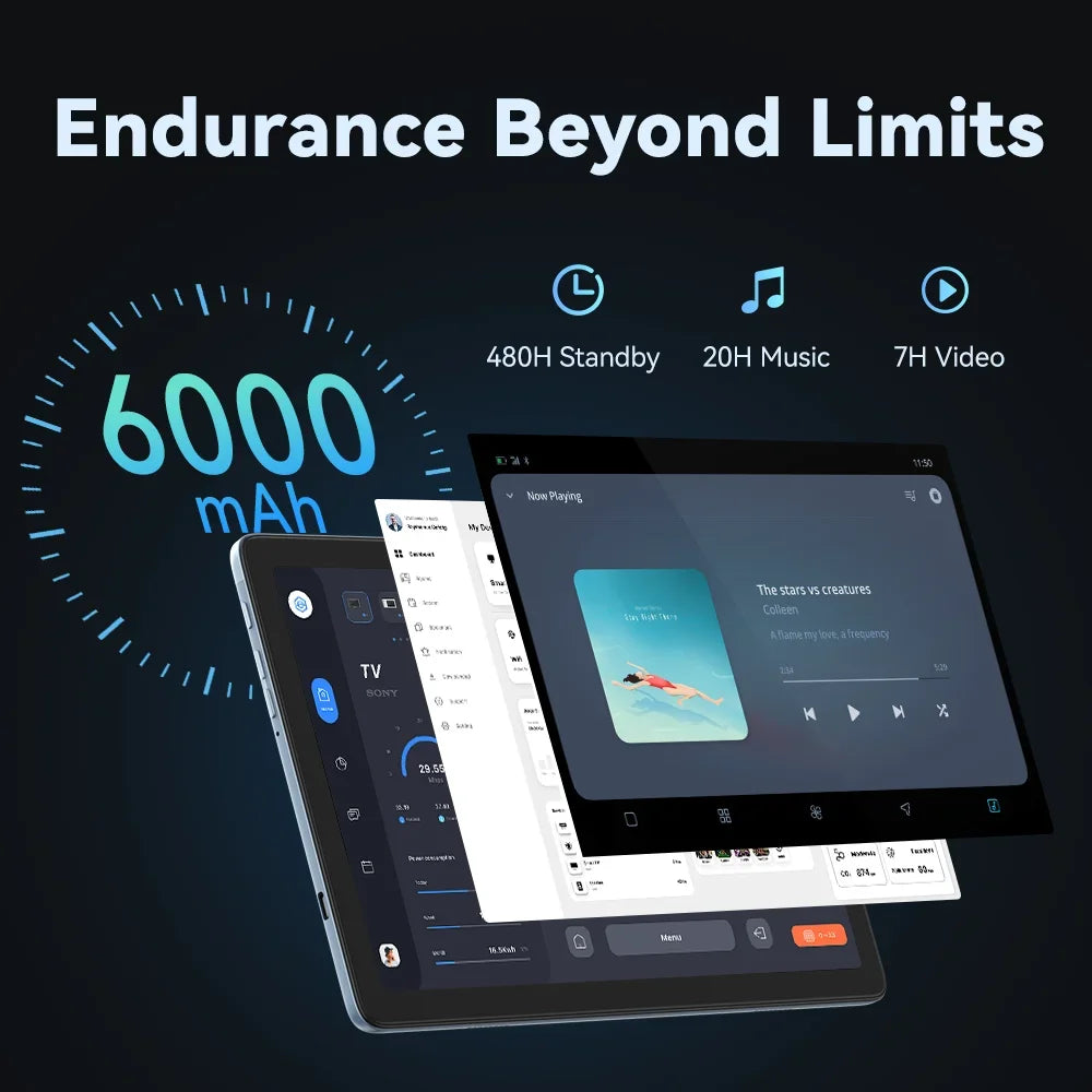 Cubot TAB 60 Tablet Octa core Android 13 8GB RAM(4GB+4GB) +128GB ROM 10.1" HD+ Screen Wi-Fi 6 13MP Rear Camera 6000mAh Battery by Anti Spier