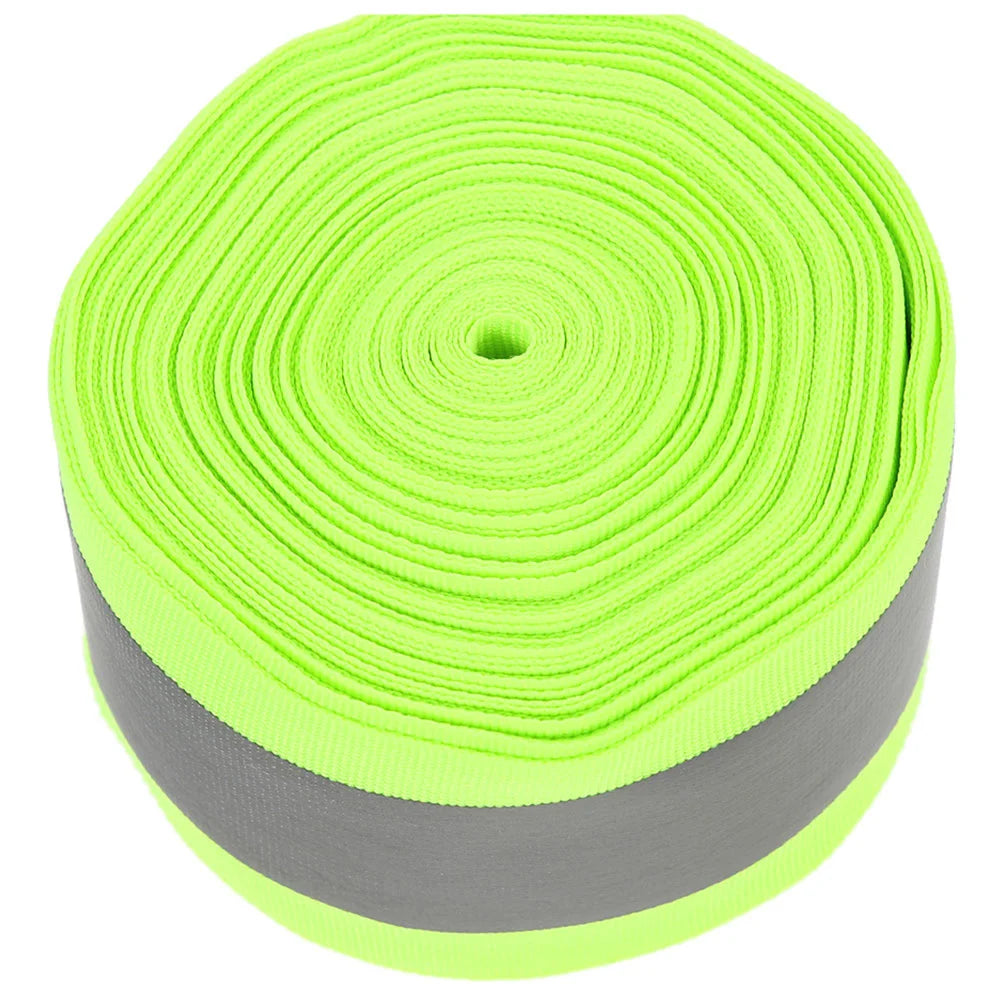 Reflective Webbing Fabric Tape for Clothes Ribbon Safety Polyester Clothing Trim Strip by Anti Spier