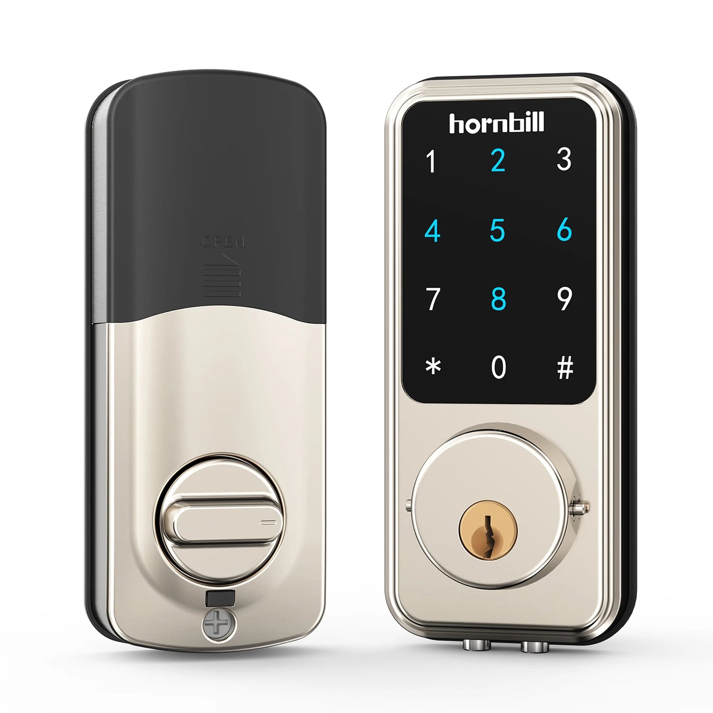 Hornbill Smart Front Door Lock Deadbolt Keyless Entry Locks Electronic Digital Keypad Bluetooth Security For Home Office Airbnb by Anti Spier