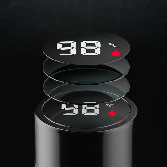 GIANXI Intelligent Digital Display Vacuum Cup One Touch Display Temperature Stainless Steel Cups Keep Heat And Cold Water Cup by Anti Spier