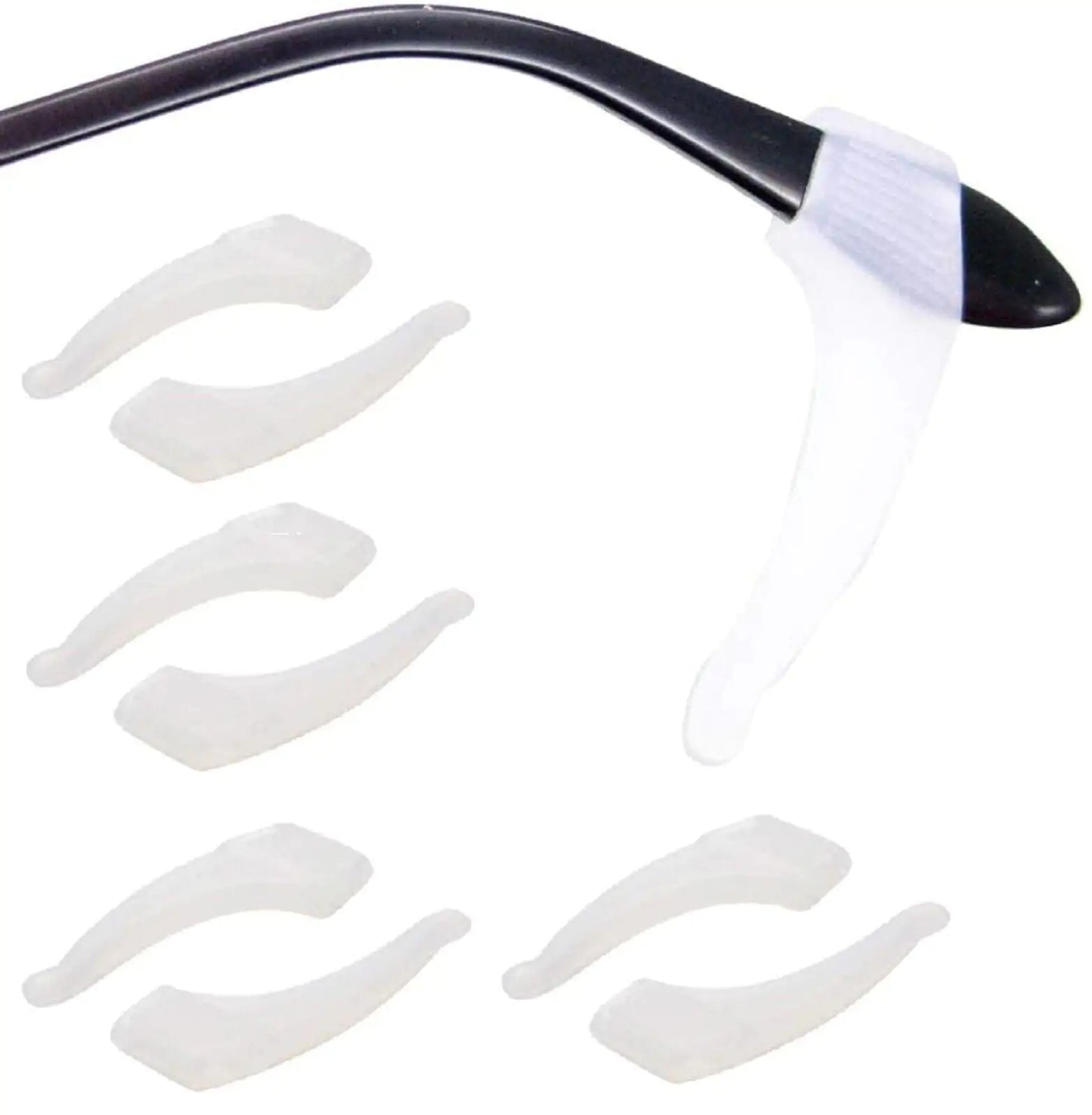 4 Pair Anti Slip Glasses Ear Hooks Tip by Anti Spier
