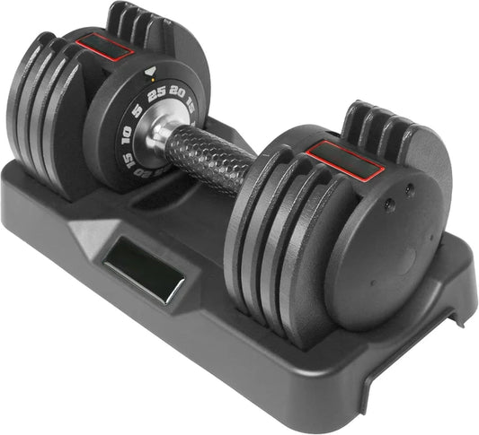 Adjustable Dumbbell with Rotating Handle for Weight Lifting and Fitness by Anti Spier