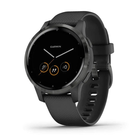 Garmin Vivoactive 4 GPS Smartwatch Features Music Body Energy Monitoring Animated Workouts Pulse Ox Sensors and More Black by Anti Spier