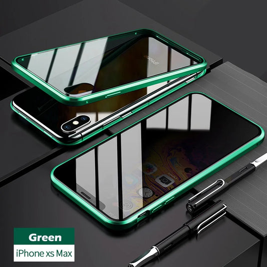 Anti-Peep Magnetic Metal Phone Case For iPhone by Anti Spier