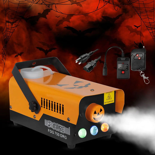 5 Core Fog Smoke Machine 750W Low Lying Indoor Outdoor 250ML Fog Maker with LED Lights Fogger for Halloween Wedding Party Christmas Stage Effect by Anti Spier