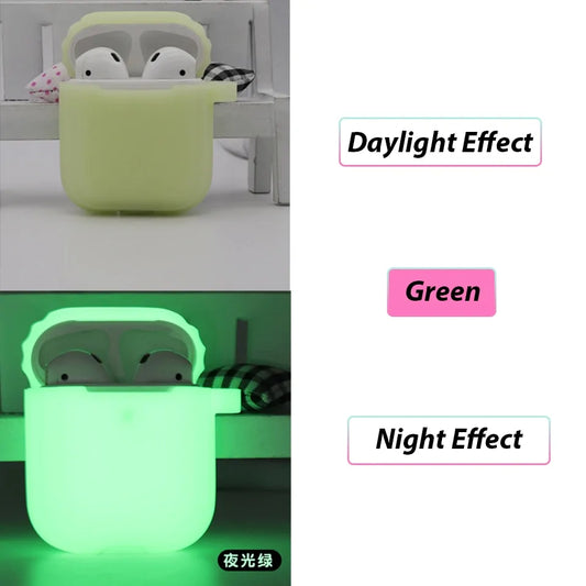 Glow-in-the-Dark Silicone Case for Apple AirPods Pro: Shockproof Protection by Anti Spier