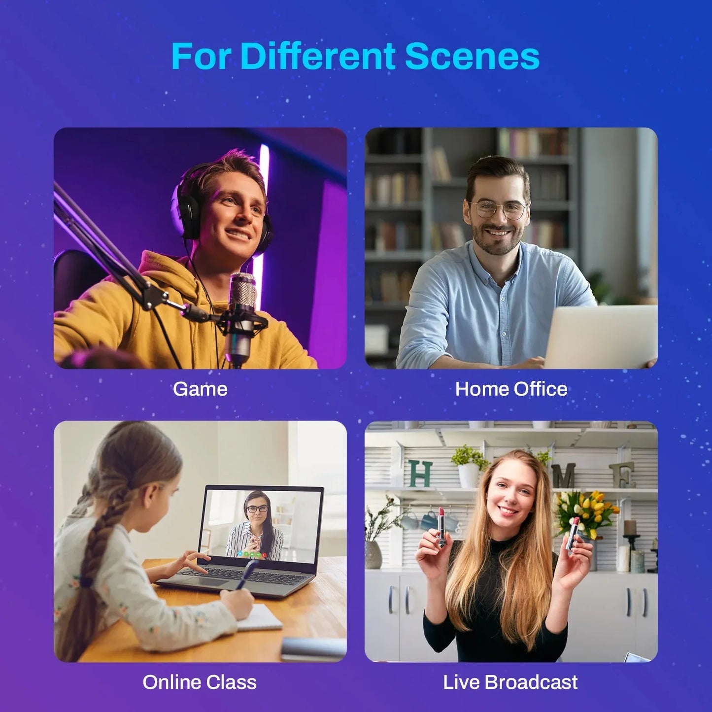 Ultra-clear 4K Live Broadcast Computer Camera by Anti Spier