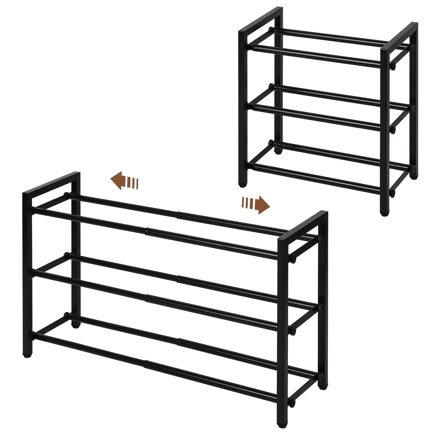 Expandable 3-Tier Metal Shoe Rack by Anti Spier