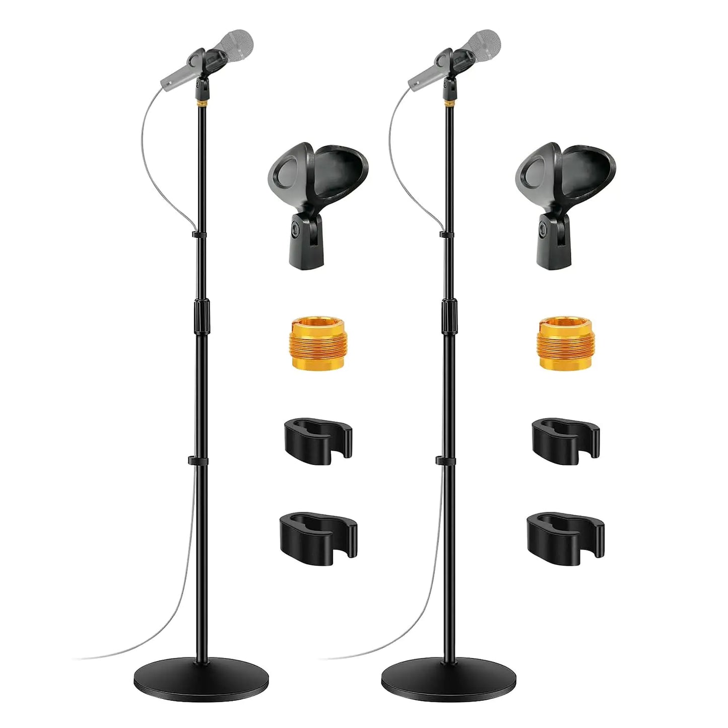 5 Core Mic Stand Round Base Height Adjustable Universal Microphone Mount Stands by Anti Spier