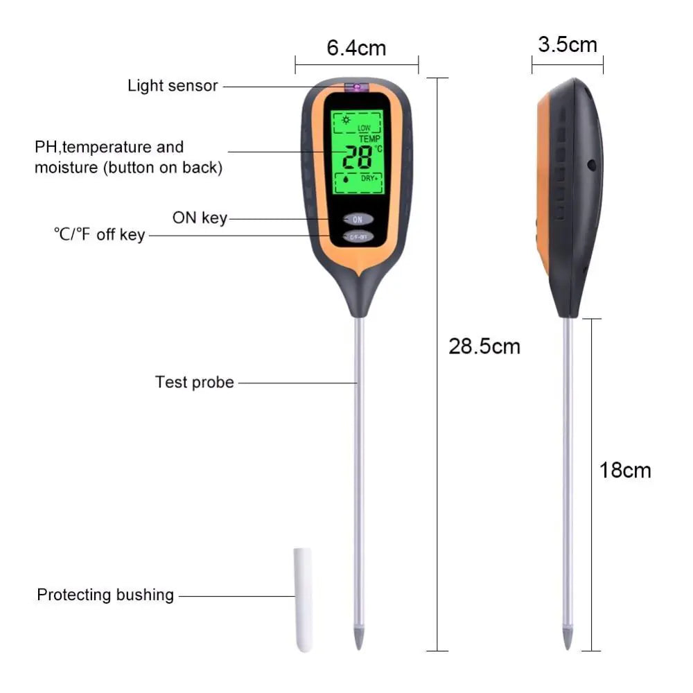 Soil Moisture and pH Meter Testing Instrument by Anti Spier