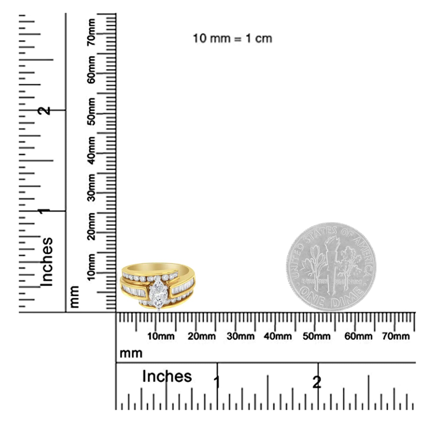 14KT Two-Toned Diamond Cocktail Ring (1 1/3 cttw, H-I Color, SI1-SI2 Clarity) by Anti Spier