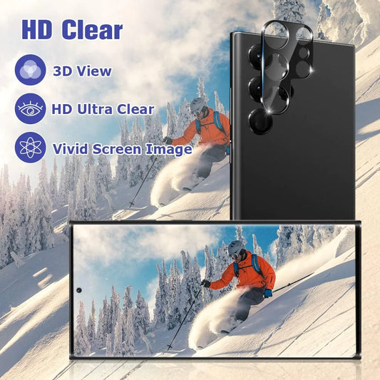 Tempered Glass Screen Protector Lens Hydrogel For Samsung S23 S22 Ultra Plus USA by Anti Spier