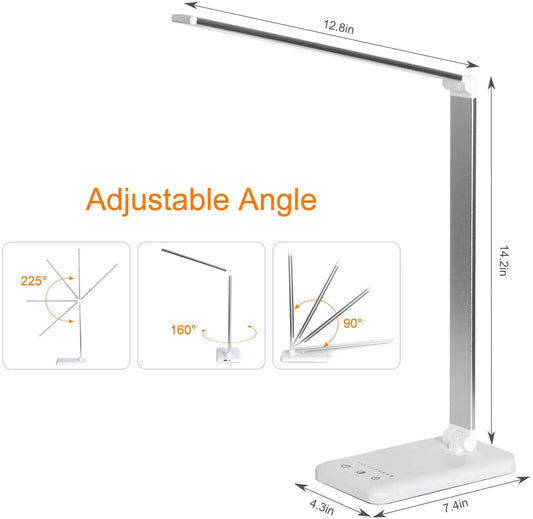 5 Lighting Mode LED Desk Lamp + Wireless Phone Charger by Anti Spier