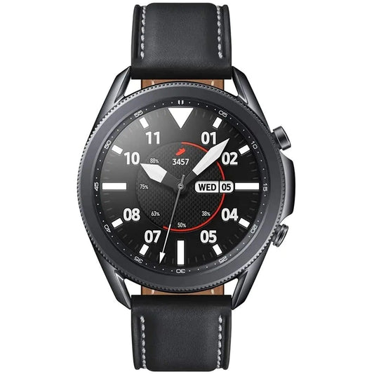Samsung Galaxy Watch3 2020 Smartwatch (Bluetooth + Wi-Fi + GPS) International Model (Black 45mm) (Renewed) by Anti Spier