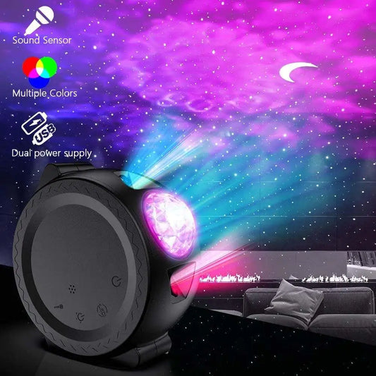 Alexa Compatible Laser Projector w/LED Nebula Cloud for Game Rooms, Home Theater, or Night Light Ambiance by Anti Spier
