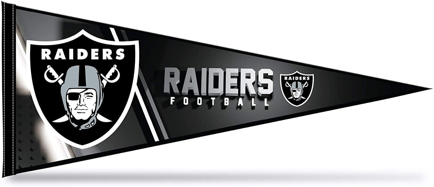 Las Vegas Raiders Pennant 12x30 Inch Soft Felt by Fielders Choice