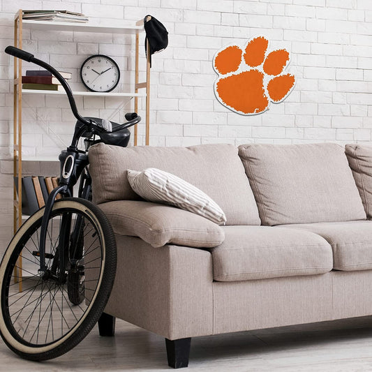 Clemson University Tigers Soft Felt Pennant, Logo Design, Shape Cut, 18 Inch, Easy To Hang by Fielders Choice
