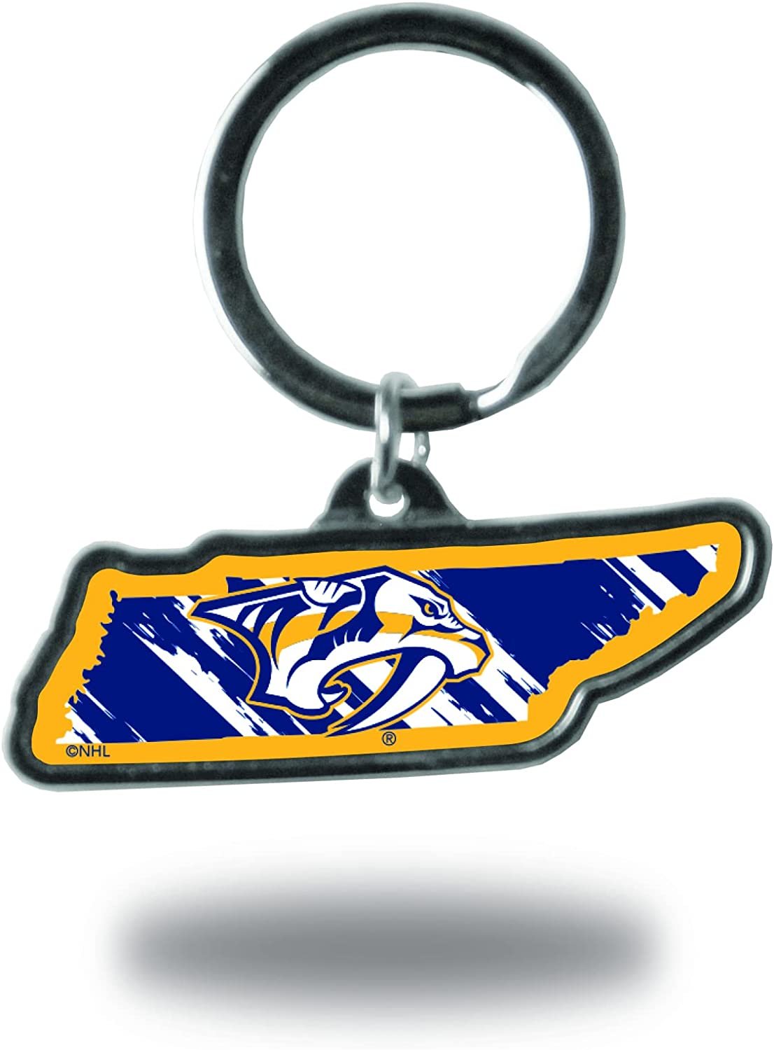 Nashville Predators State Shape Keychain by Fielders Choice