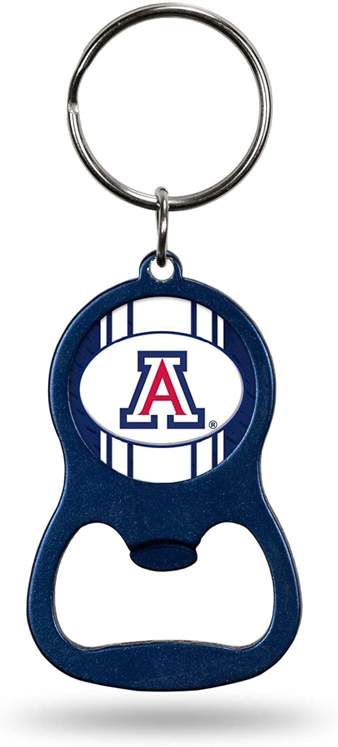 University of Arizona Wildcats Premium Solid Metal Bottle Opener Keychain, Key Ring, Team Color by Fielders Choice